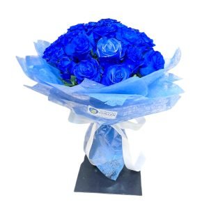 Ramo de rosas azules